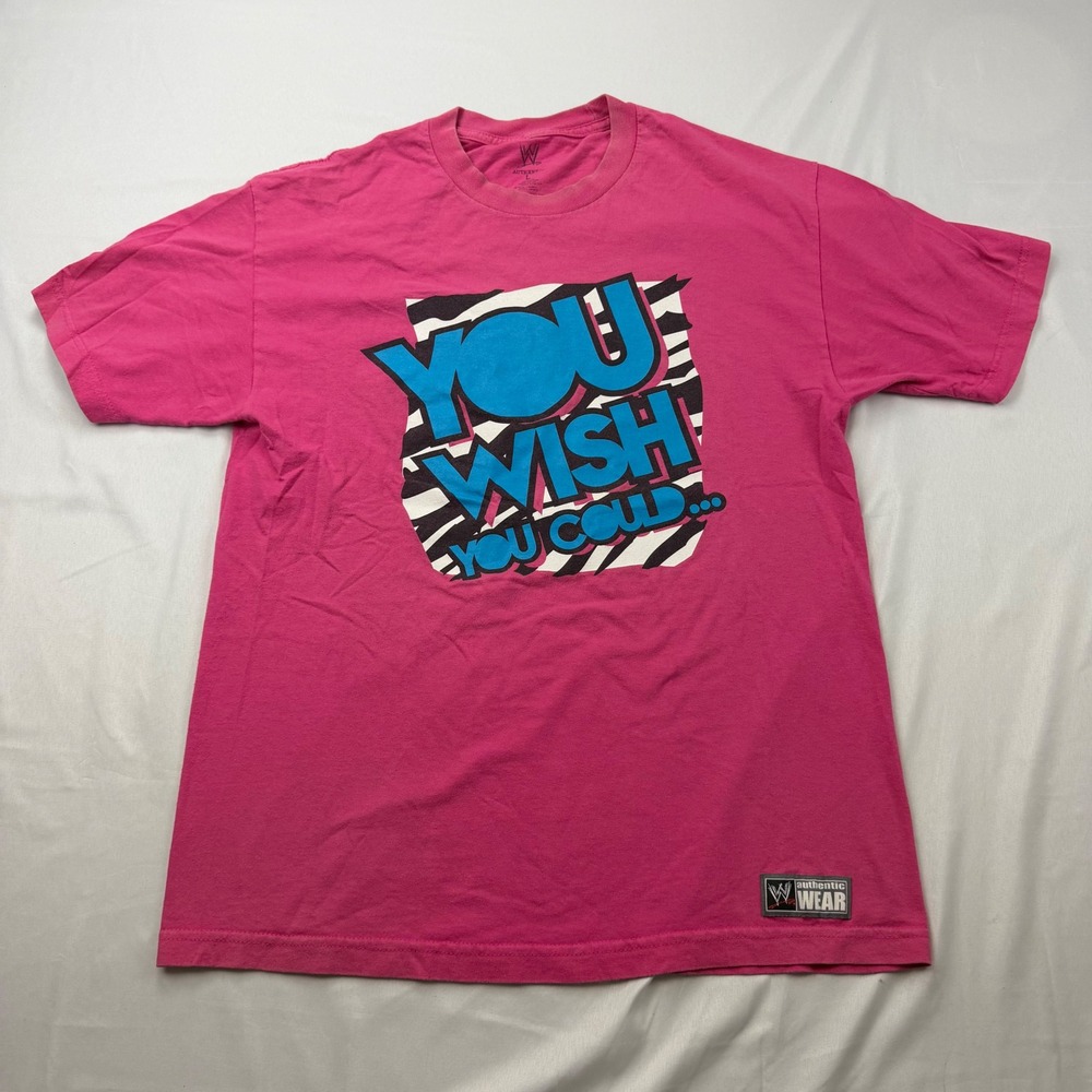 WWE T-Shirt Mens Large Pink Dolph Ziggler You Wish You Could Graphic Tee